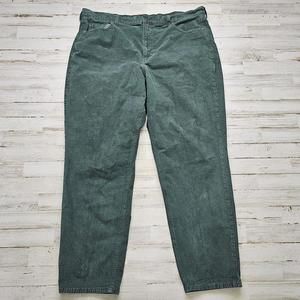 American Eagle Womens Jeans 20 Long Gray Corduroy Mom Jean Super Stretch 40x30